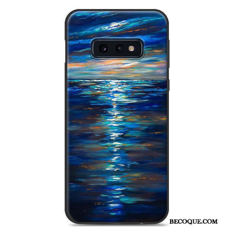 Samsung Galaxy S10+ Coque Protection Silicone Charmant Violet Personnalité Étui