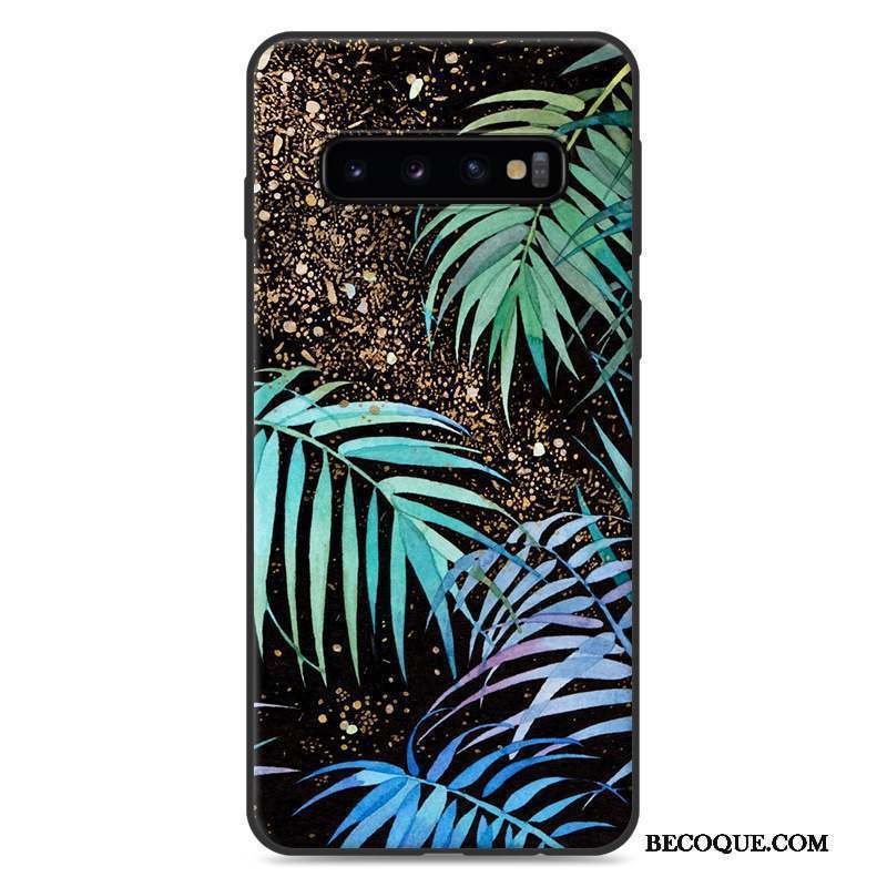 Samsung Galaxy S10+ Coque Protection Silicone Charmant Violet Personnalité Étui