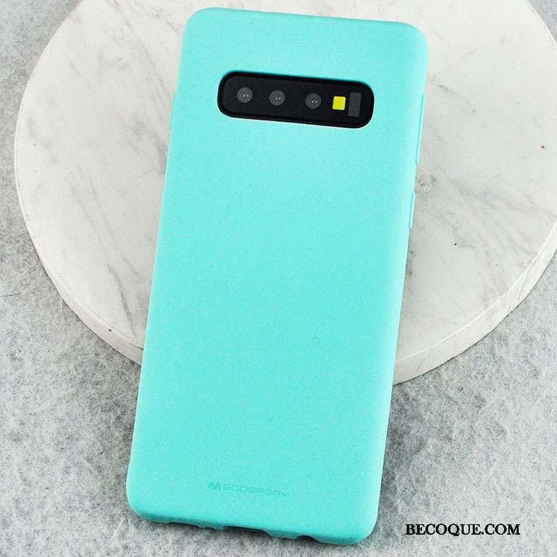 Samsung Galaxy S10+ Coque Sentir Étui Transparent Silicone Incassable Rose