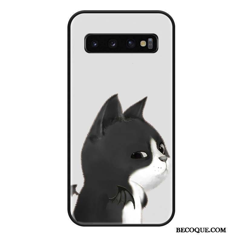 Samsung Galaxy S10+ Coque Silicone Personnalité Créatif Ornements Suspendus Incassable Protection