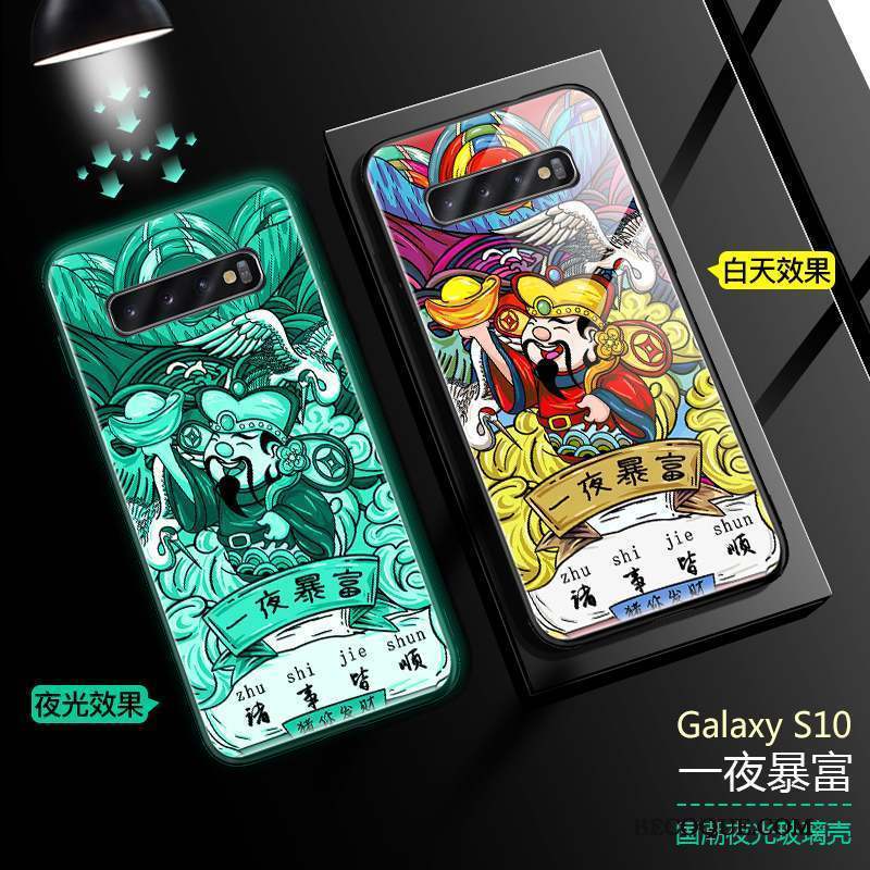 Samsung Galaxy S10 Coque Tendance Style Chinois Silicone Étui Très Mince Protection