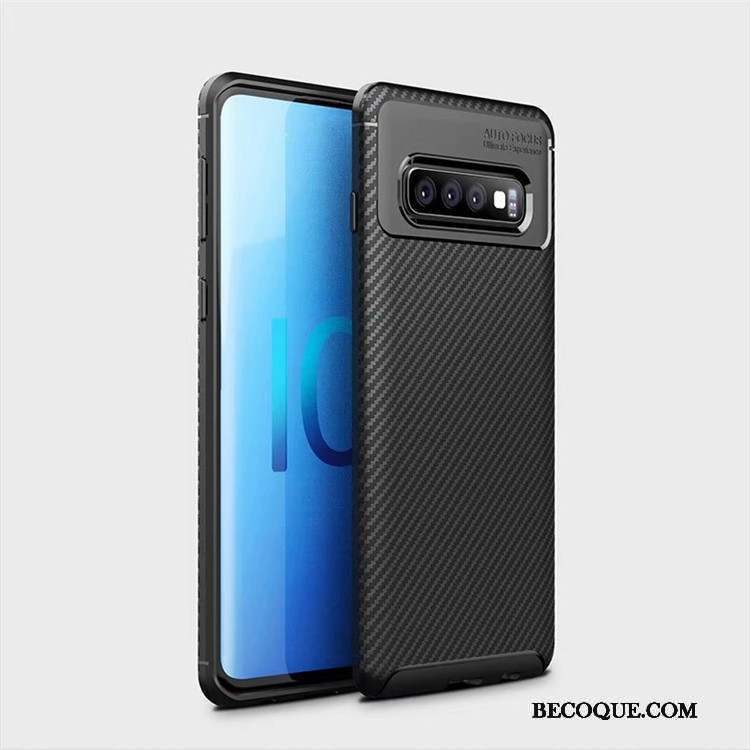 Samsung Galaxy S10 Coque Tout Compris Délavé En Daim Modèle Fleurie Bleu Étui Incassable