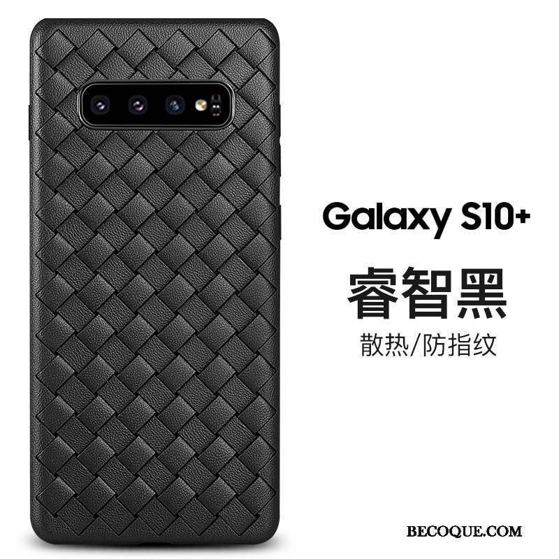 Samsung Galaxy S10+ Coque Tout Compris Fluide Doux Protection Incassable Respirant Marque De Tendance