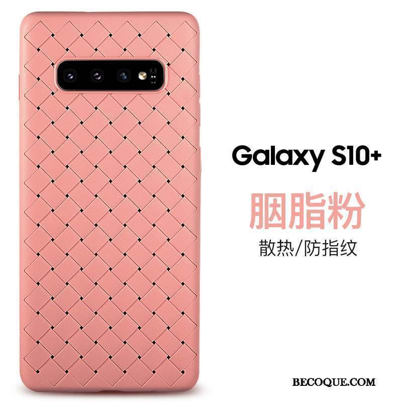 Samsung Galaxy S10+ Coque Tout Compris Fluide Doux Protection Incassable Respirant Marque De Tendance