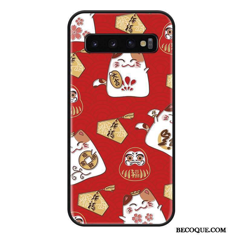 Samsung Galaxy S10 Coque Tout Compris Protection Chat Dessin Animé Étui Incassable