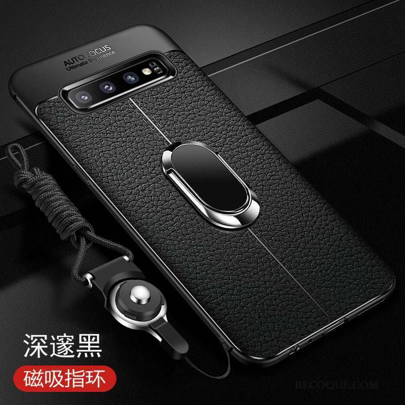 Samsung Galaxy S10 Coque Étui En Cuir Fluide Doux Tendance Tout Compris Business Incassable