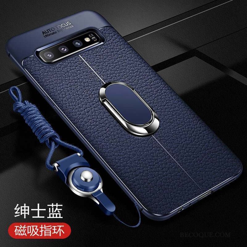 Samsung Galaxy S10 Coque Étui En Cuir Fluide Doux Tendance Tout Compris Business Incassable