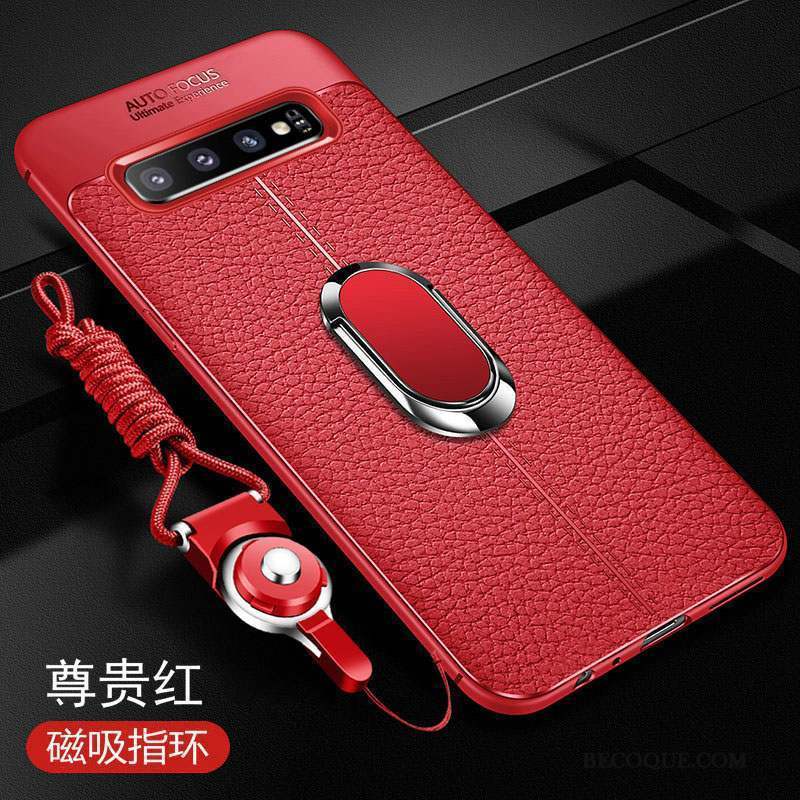 Samsung Galaxy S10 Coque Étui En Cuir Fluide Doux Tendance Tout Compris Business Incassable