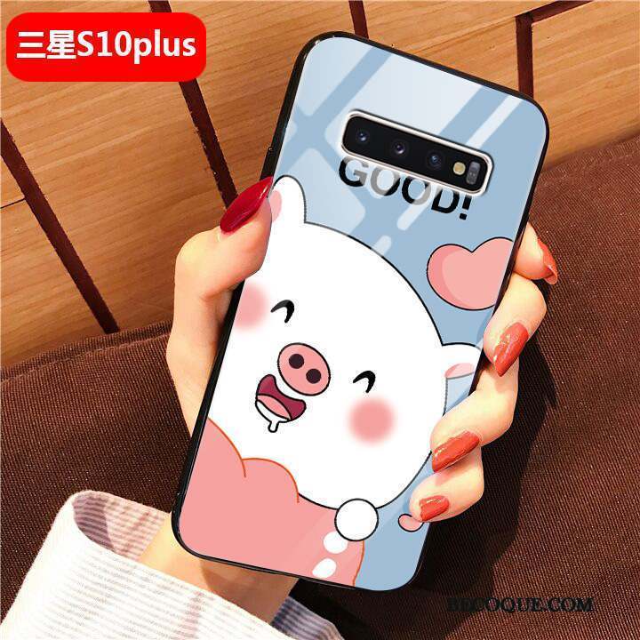 Samsung Galaxy S10+ Coque Étui Fluide Doux Charmant Difficile Incassable Protection