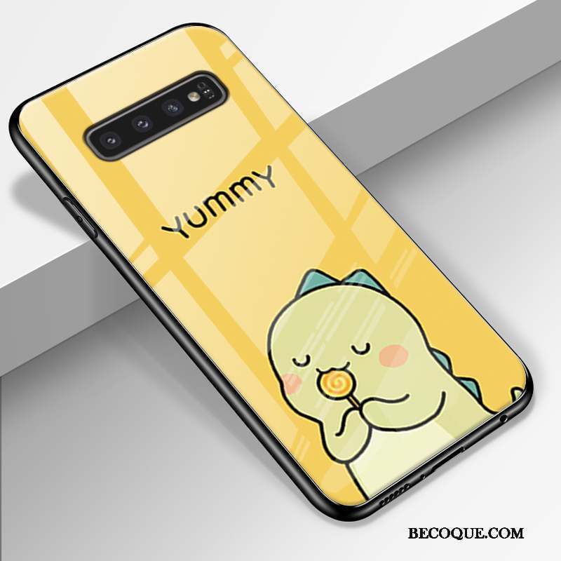 Samsung Galaxy S10+ Coque Étui Protection Petit Créatif Fluide Doux Tout Compris