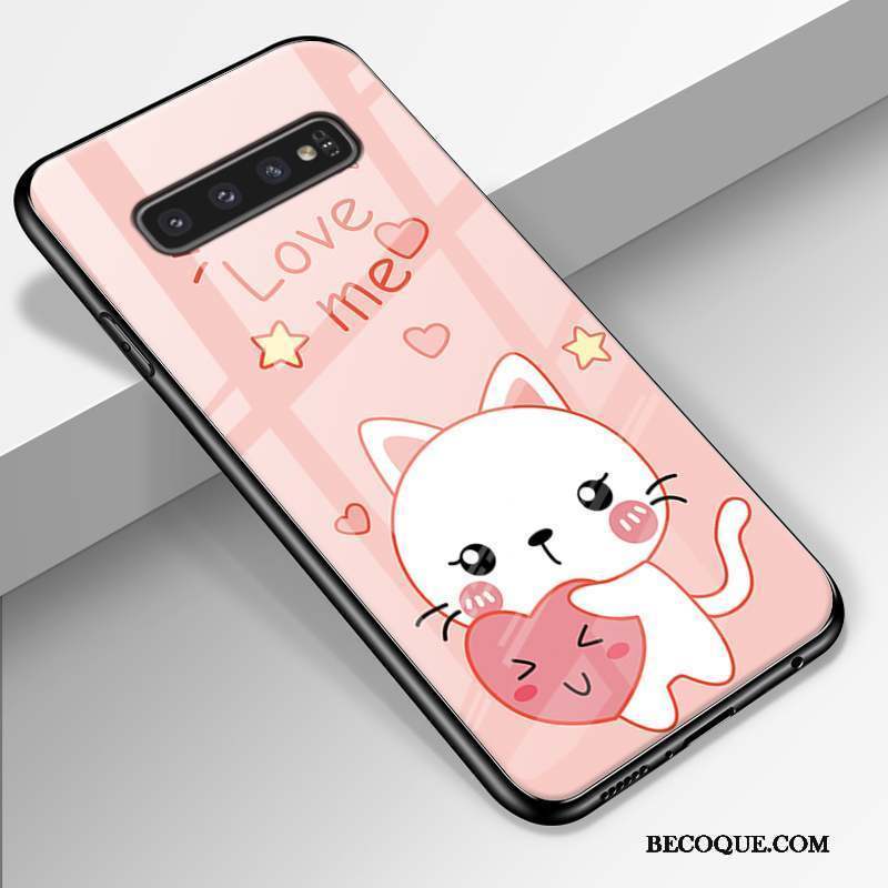 Samsung Galaxy S10+ Coque Étui Protection Petit Créatif Fluide Doux Tout Compris