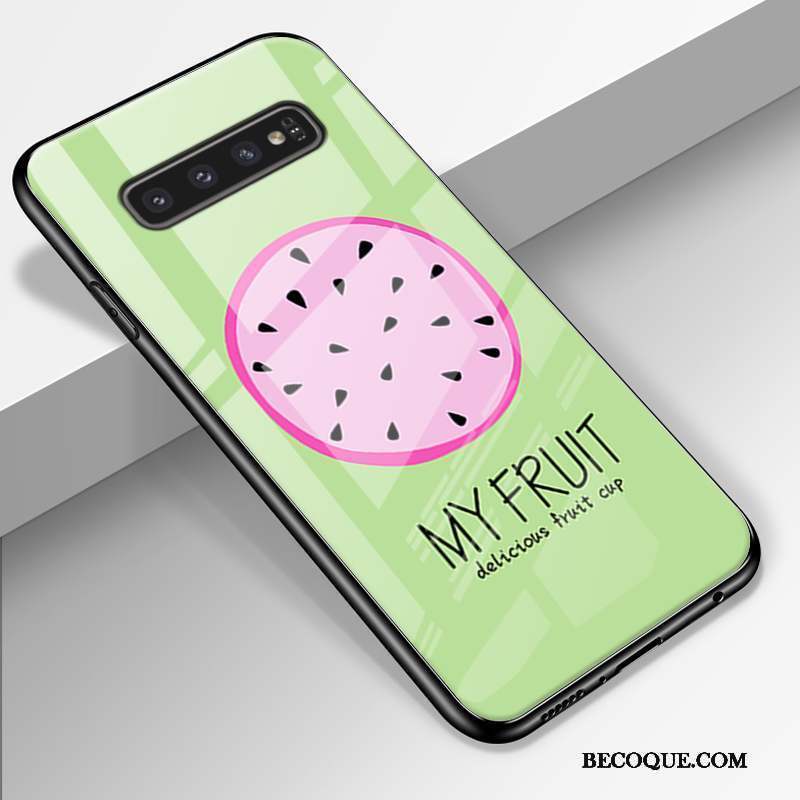 Samsung Galaxy S10+ Coque Étui Protection Petit Créatif Fluide Doux Tout Compris