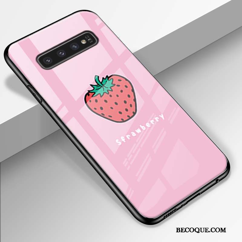 Samsung Galaxy S10+ Coque Étui Protection Petit Créatif Fluide Doux Tout Compris