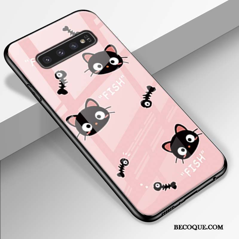 Samsung Galaxy S10+ Coque Étui Protection Petit Créatif Fluide Doux Tout Compris