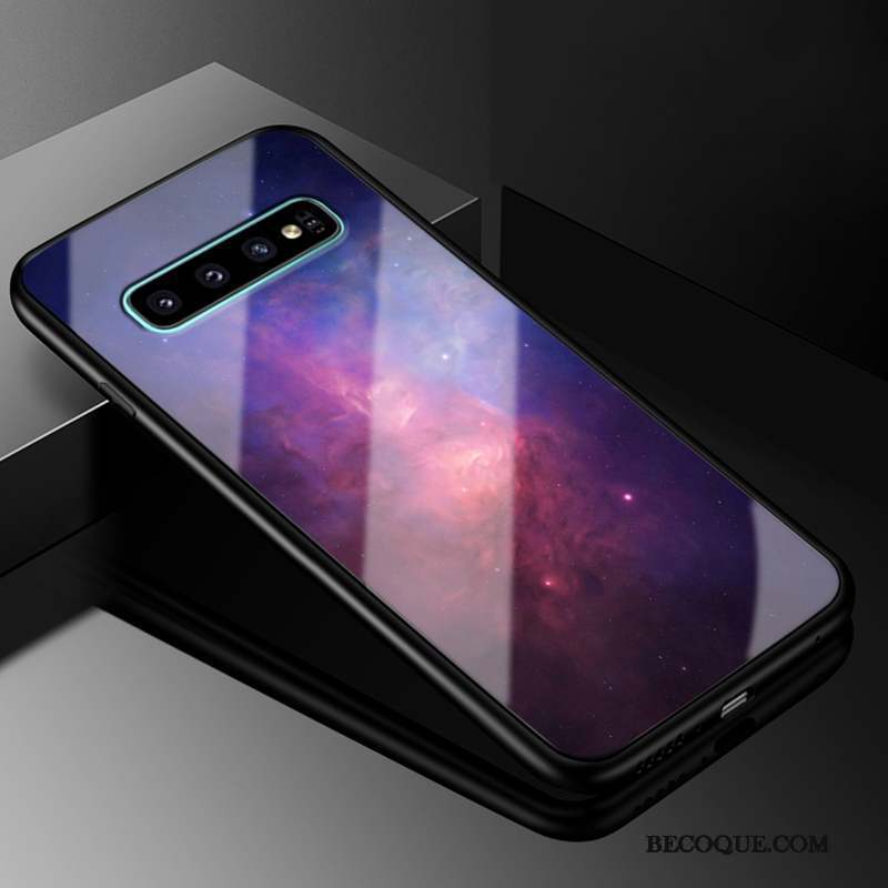 Samsung Galaxy S10+ Créatif Coque De Téléphone Personnalité Verre Protection Incassable