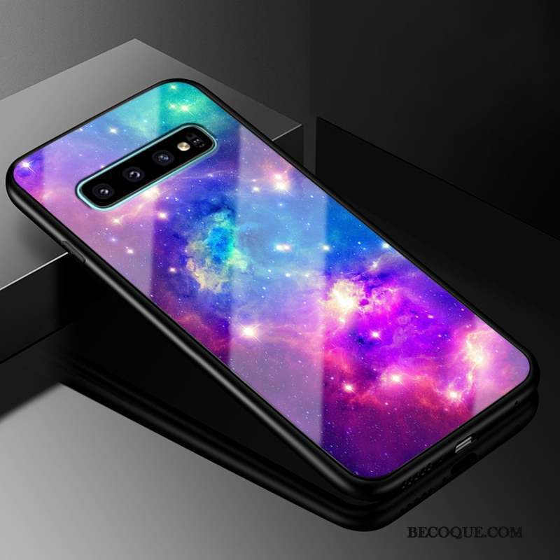 Samsung Galaxy S10+ Créatif Coque De Téléphone Personnalité Verre Protection Incassable