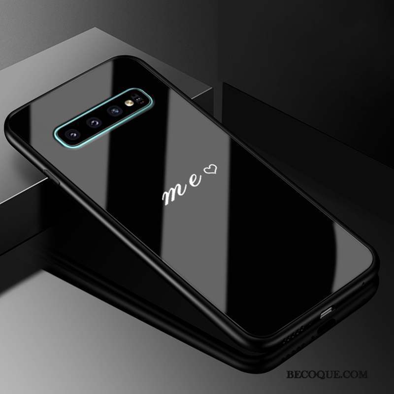 Samsung Galaxy S10+ Créatif Coque De Téléphone Personnalité Verre Protection Incassable