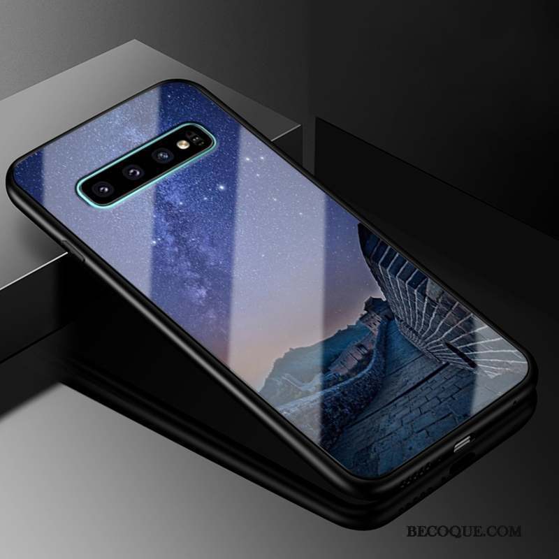 Samsung Galaxy S10+ Créatif Coque De Téléphone Personnalité Verre Protection Incassable