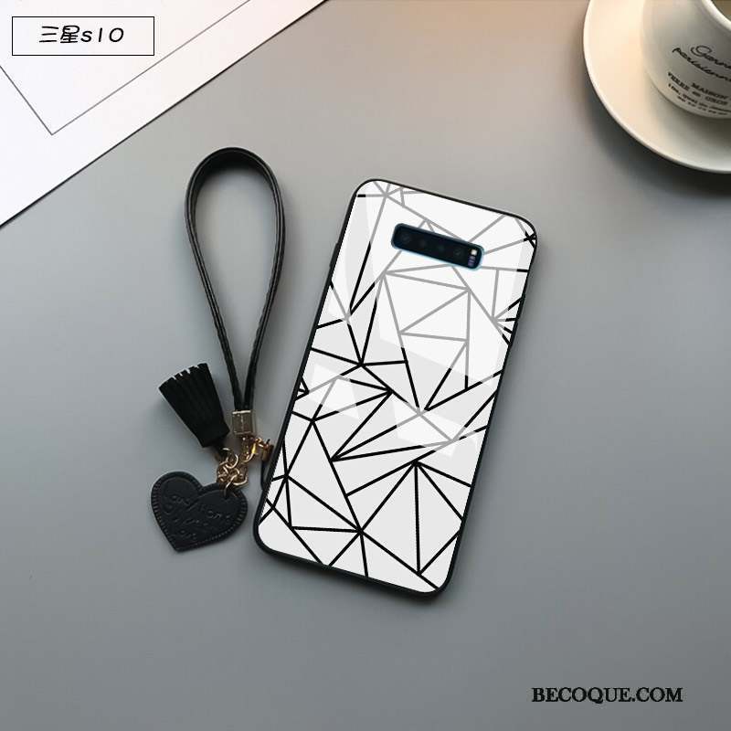 Samsung Galaxy S10 Créatif Tendance Silicone Simple Étui Coque De Téléphone