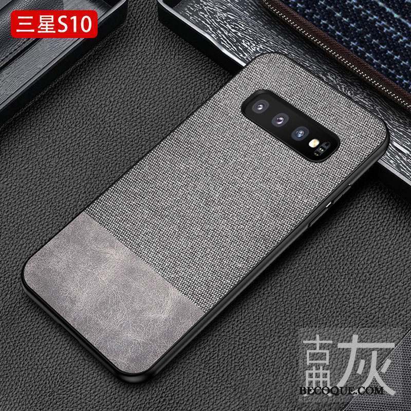 Samsung Galaxy S10 Créatif Étui Coque De Téléphone Épissure Modèle Fleurie Incassable