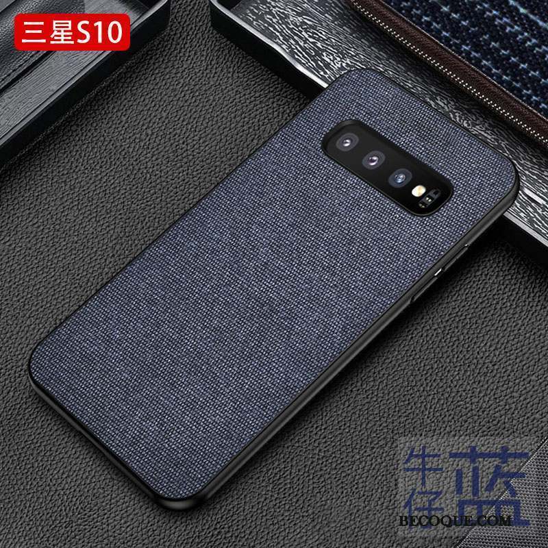 Samsung Galaxy S10 Créatif Étui Coque De Téléphone Épissure Modèle Fleurie Incassable