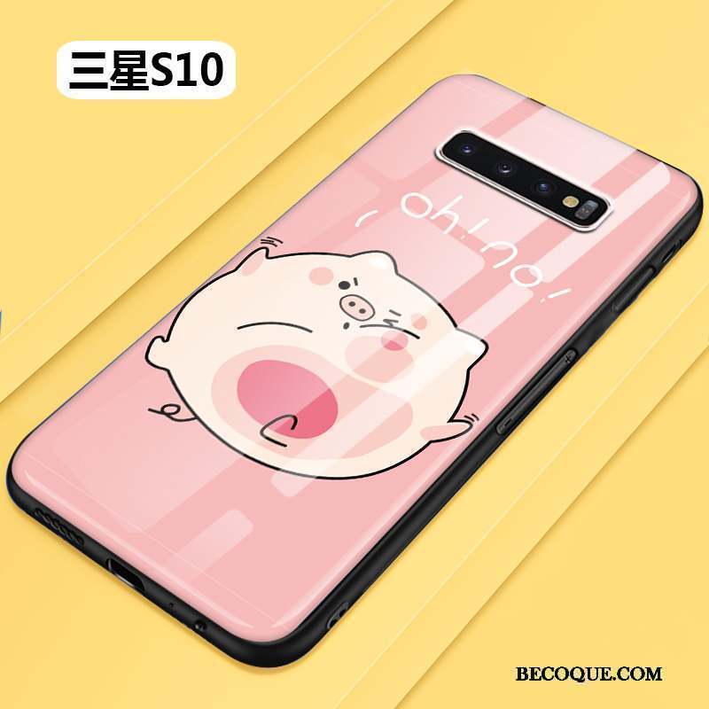 Samsung Galaxy S10 Dessin Animé Coque De Téléphone Tout Compris Verre Incassable Silicone