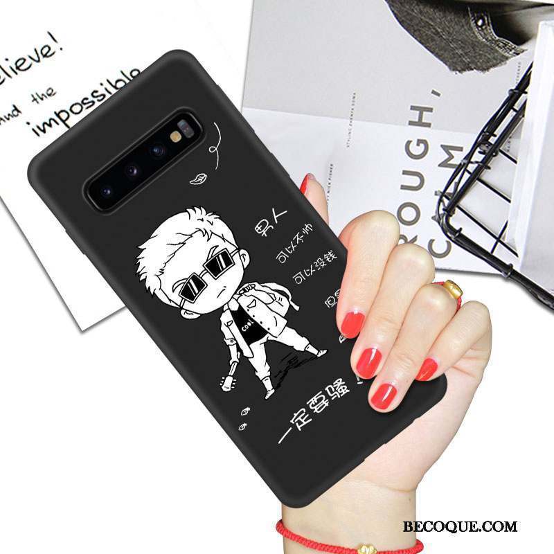 Samsung Galaxy S10 Fluide Doux Amoureux Dessin Animé Étui Coque De Téléphone Tout Compris