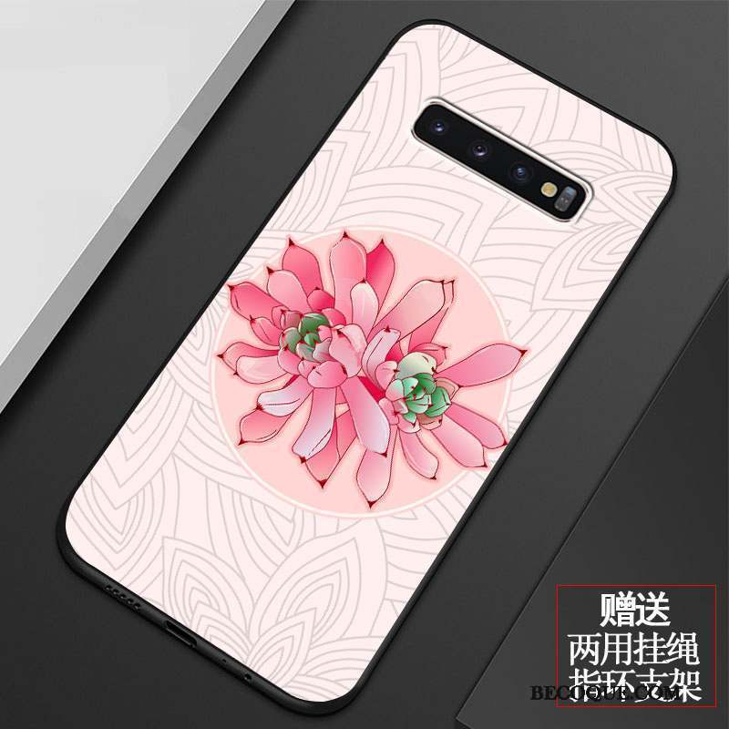 Samsung Galaxy S10 Fluide Doux Art Rose Coque De Téléphone Vintage Tout Compris