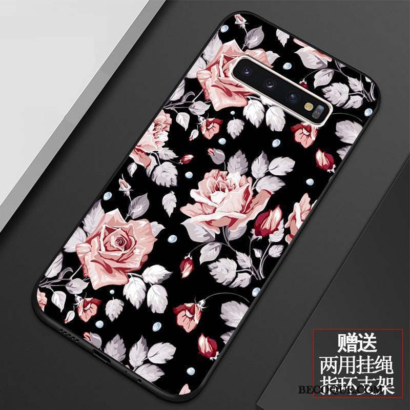 Samsung Galaxy S10 Fluide Doux Art Rose Coque De Téléphone Vintage Tout Compris