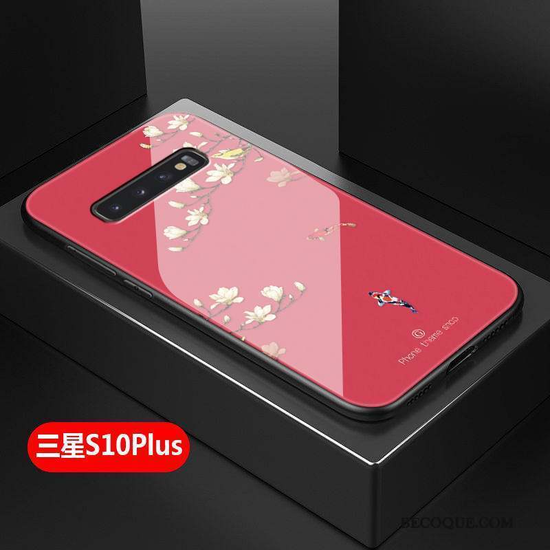 Samsung Galaxy S10+ Fluide Doux Coque Simple Art Protection Silicone