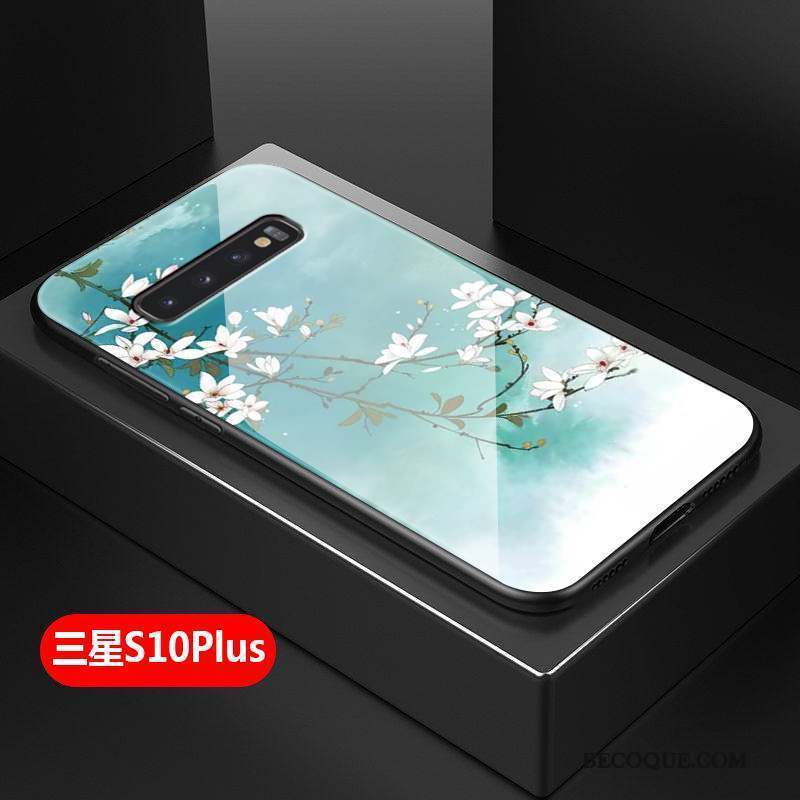 Samsung Galaxy S10+ Fluide Doux Coque Simple Art Protection Silicone