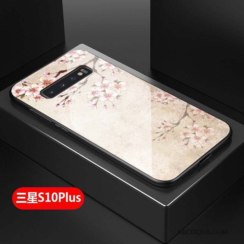 Samsung Galaxy S10+ Fluide Doux Coque Simple Art Protection Silicone