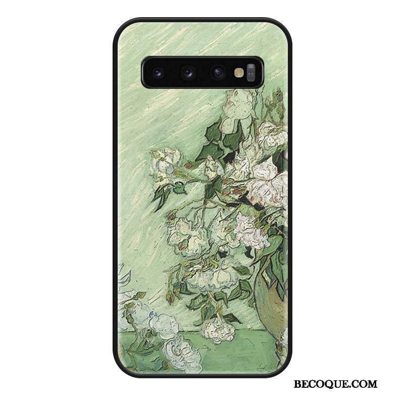 Samsung Galaxy S10+ Fluide Doux Protection Silicone Tout Compris Créatif Coque De Téléphone