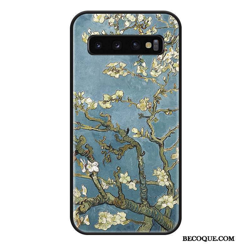 Samsung Galaxy S10+ Fluide Doux Protection Silicone Tout Compris Créatif Coque De Téléphone