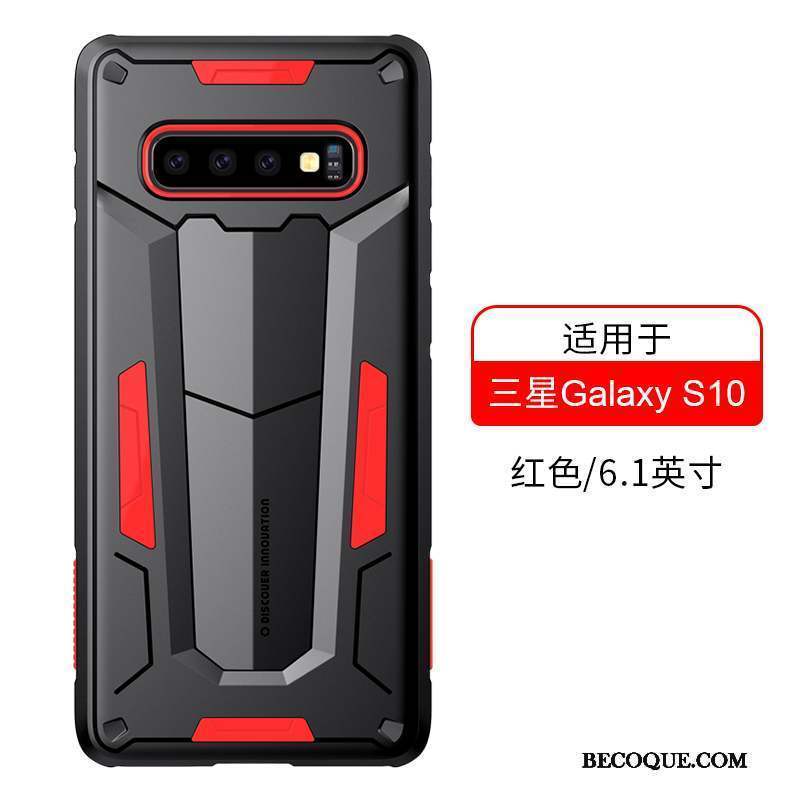 Samsung Galaxy S10 Incassable Noir Coque De Téléphone Or Protection Tout Compris