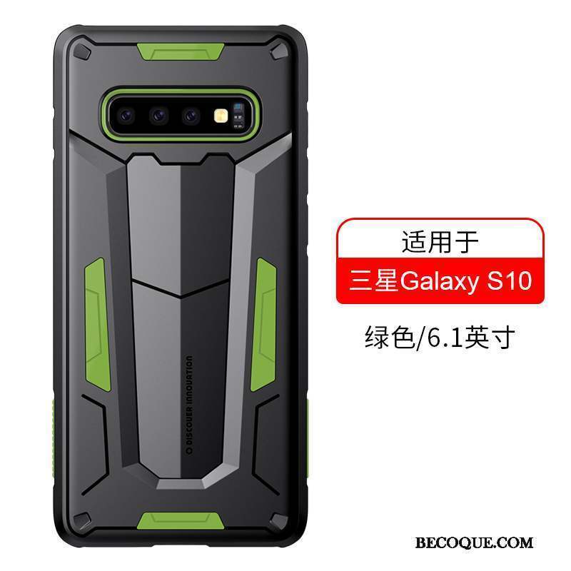 Samsung Galaxy S10 Incassable Noir Coque De Téléphone Or Protection Tout Compris