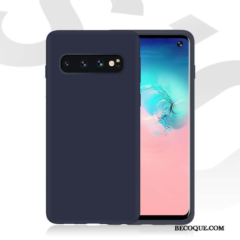 Samsung Galaxy S10+ Incassable Tout Compris Accessoires Coque Très Mince Bleu