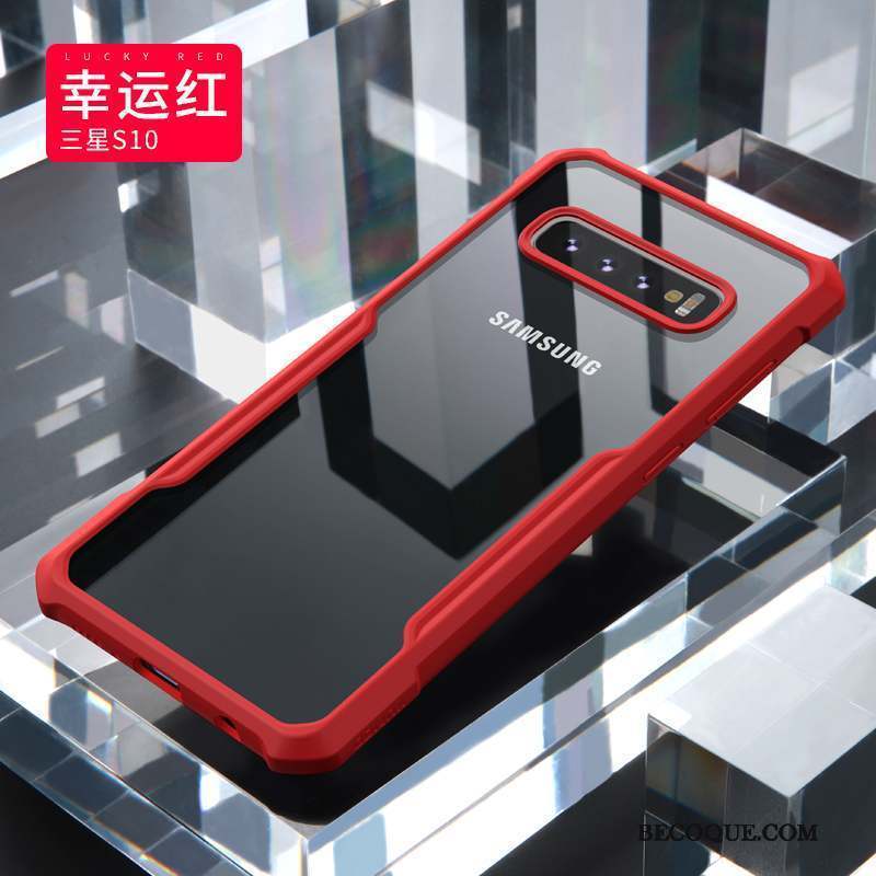 Samsung Galaxy S10 Mode Personnalisé Coque De Téléphone Rouge Personnalité Incassable