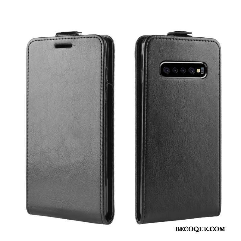 Samsung Galaxy S10+ Modèle Fleurie Coque De Téléphone Blanc Protection Étui En Cuir Housse