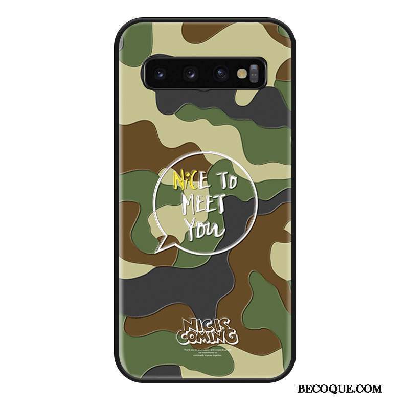 Samsung Galaxy S10 Personnalité Coque De Téléphone Bleu Protection Silicone Tout Compris