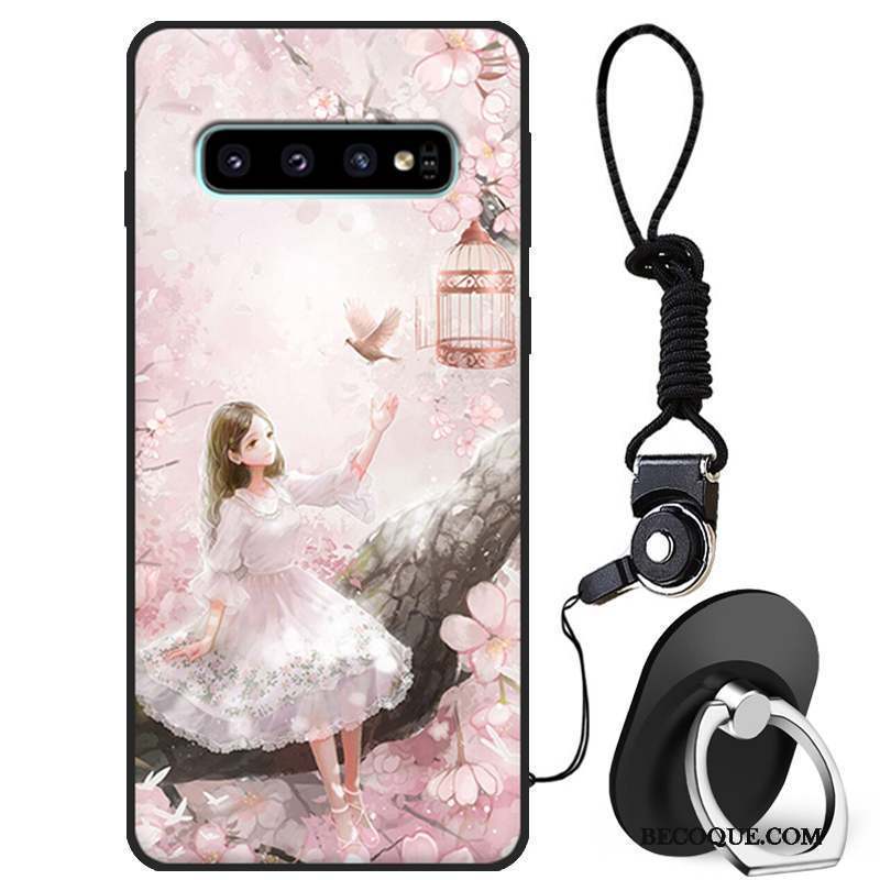 Samsung Galaxy S10 Protection Charmant Tout Compris Étui Rose Coque De Téléphone