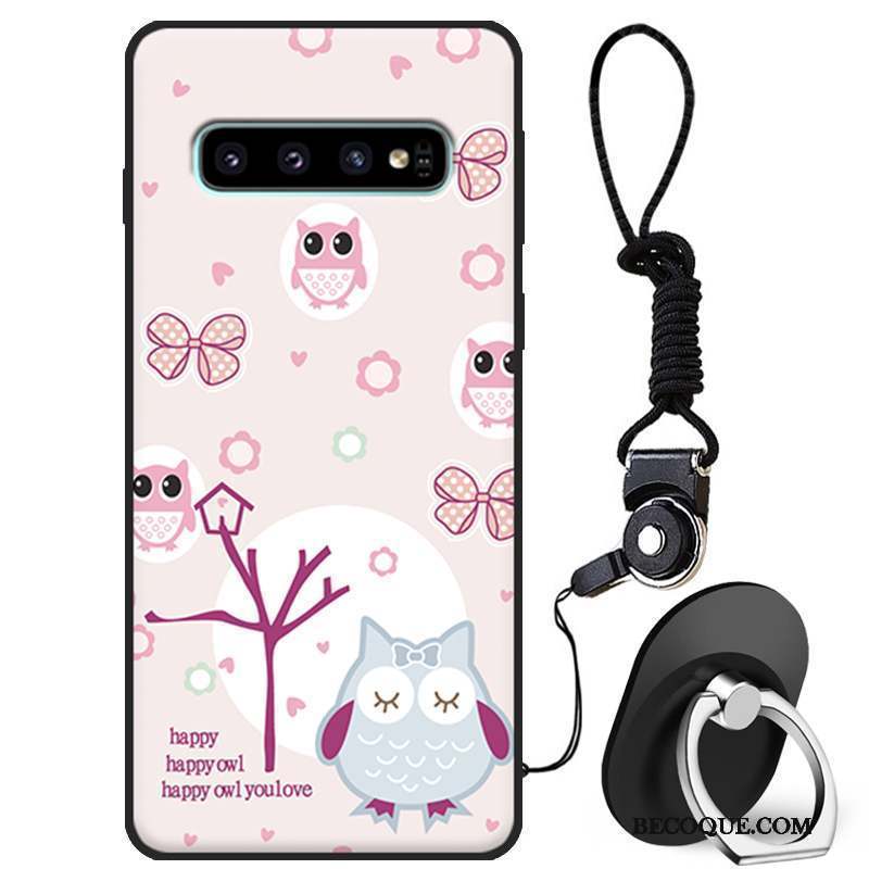 Samsung Galaxy S10 Protection Charmant Tout Compris Étui Rose Coque De Téléphone