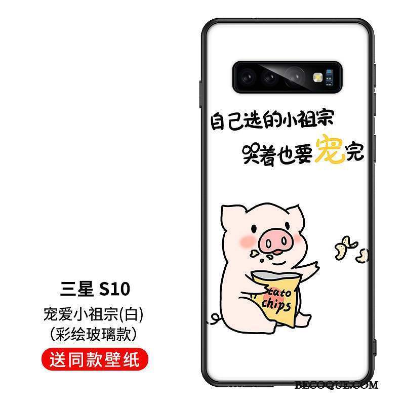 Samsung Galaxy S10 Protection Coque Charmant Rose Tout Compris Petit