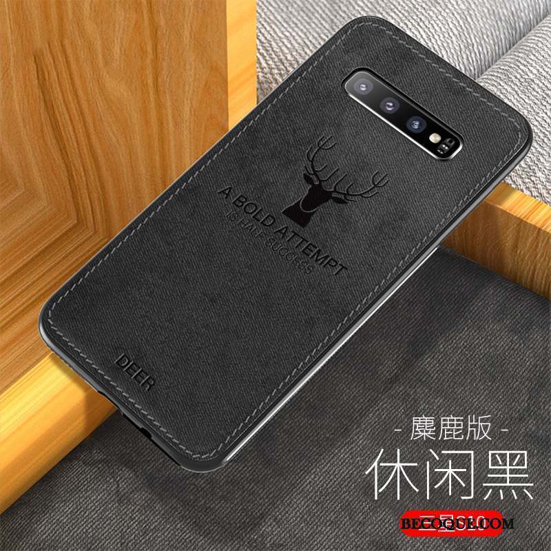 Samsung Galaxy S10 Protection Gris Coque De Téléphone Luxe Modèle Fleurie Incassable