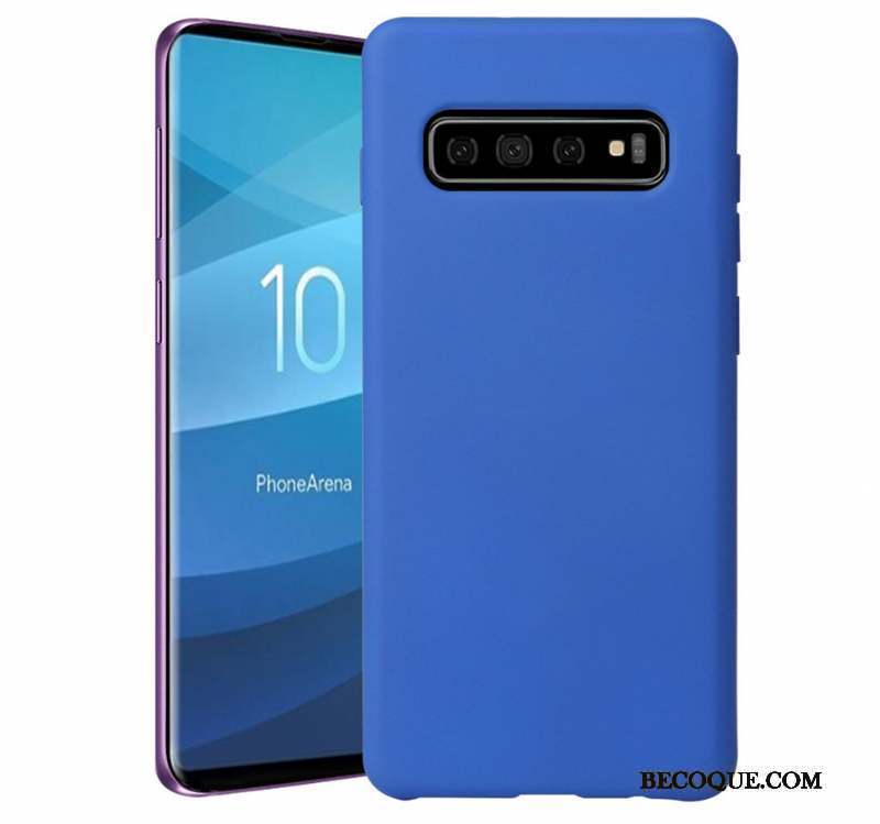 Samsung Galaxy S10 Simple Coque De Téléphone Couleur Unie Fluide Doux Tendance Nouveau