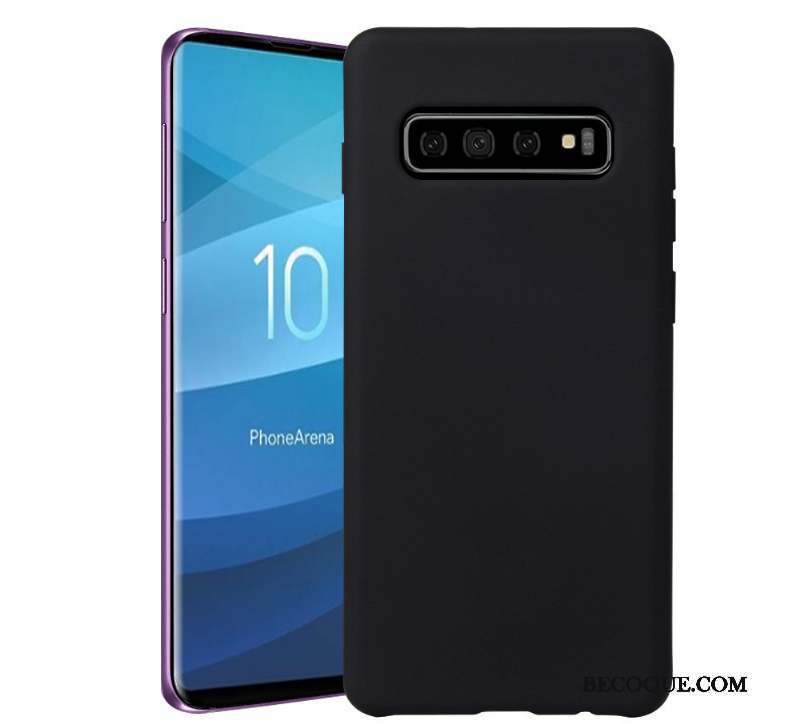 Samsung Galaxy S10 Simple Coque De Téléphone Couleur Unie Fluide Doux Tendance Nouveau