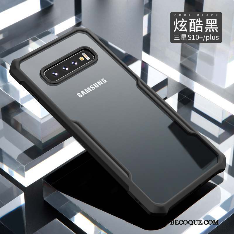 Samsung Galaxy S10+ Très Mince Incassable Créatif Coque De Téléphone Tout Compris Transparent