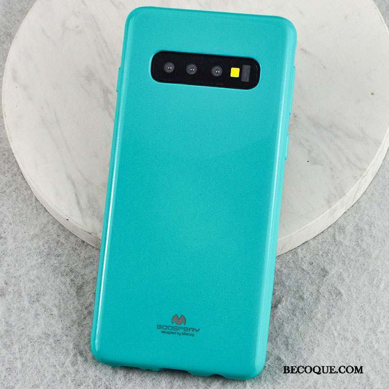 Samsung Galaxy S10 Vert Étui Silicone Protection Très Mince Coque De Téléphone