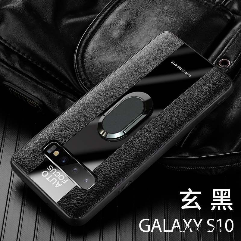 Samsung Galaxy S10 Étui En Cuir Luxe Incassable Coque De Téléphone Nouveau Silicone