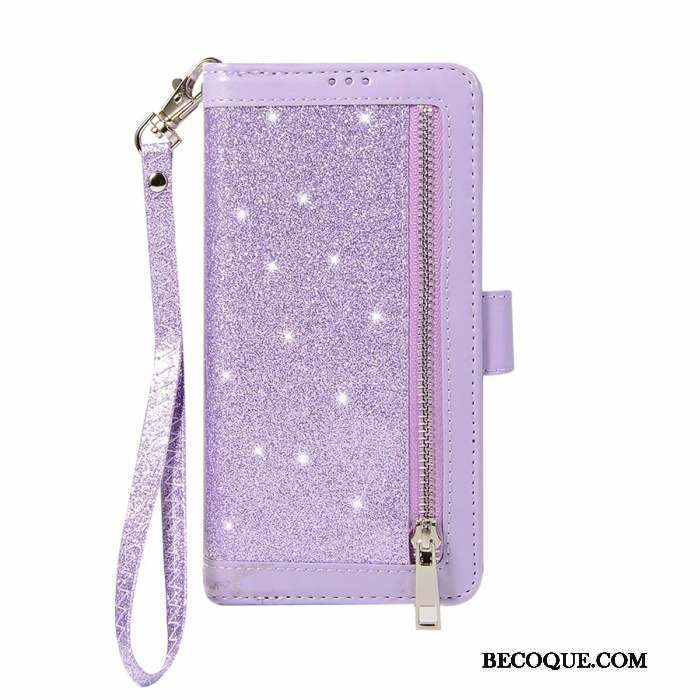 Samsung Galaxy S10e Clamshell Épissure Coque De Téléphone Blanc Portefeuille Rose